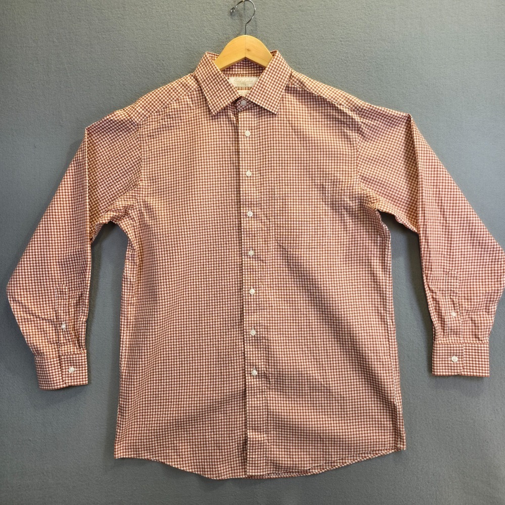 Roundtree &‎ Yorke Gold Label Fitted Non-Iron EZ Wash Twill Dress Shirt Sz 16/34